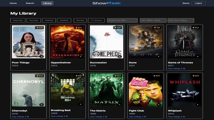 ShowFreak — Streaming Tracker screenshot